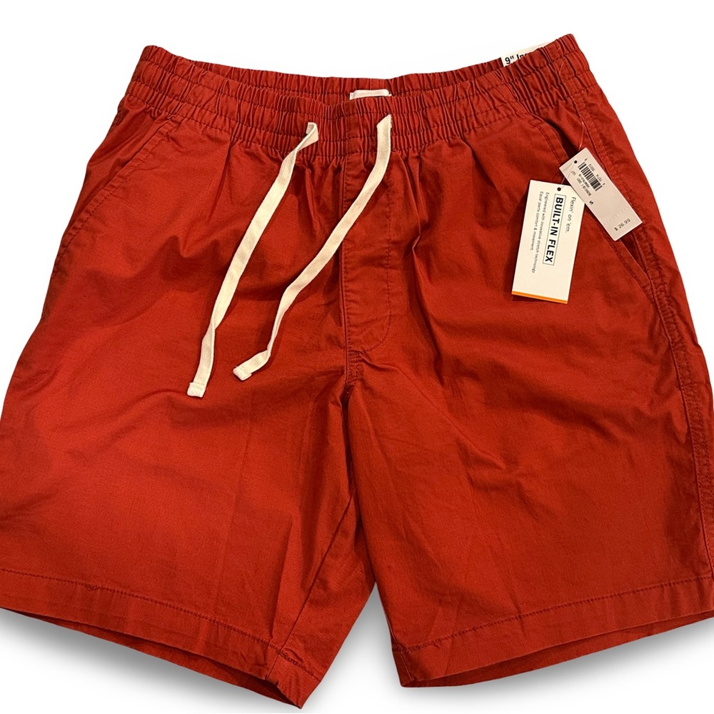 Rust Colored Drawstring Shorts